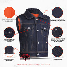 Load image into Gallery viewer, Azure Indigo Kids Denim Vest