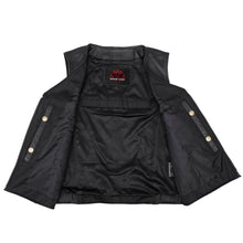 Load image into Gallery viewer, Biker Babe Women's Studded Leather Motorcycle Vest