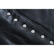 Load image into Gallery viewer, Biker Babe Women's Studded Leather Motorcycle Vest