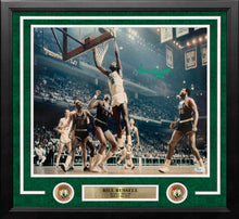 Load image into Gallery viewer, Bill Russell at the Rim Boston Celtics Autographed 16" x 20" Framed Basketball Photo