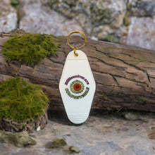 Load image into Gallery viewer, Billionaires Are Compostable 🌸 Motel Style Keychain