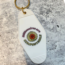 Load image into Gallery viewer, Billionaires Are Compostable 🌸 Motel Style Keychain