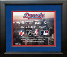 Load image into Gallery viewer, NBA Basketball Photo Picture Frame Kit - Los Angeles Clippers (Blue Matting, Red Trim)