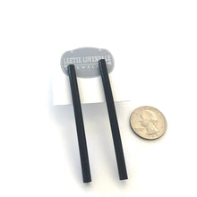 Load image into Gallery viewer, Black Twig Stick Stud Earrings