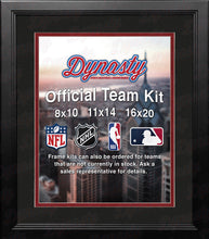 Load image into Gallery viewer, NHL Hockey Photo Picture Frame Kit - Buffalo Sabres (Black Matting, Red Trim)