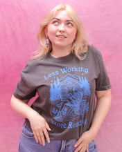 Load image into Gallery viewer, "Less Working, More Reading" Screen-Printed Shirts &amp; Crewnecks