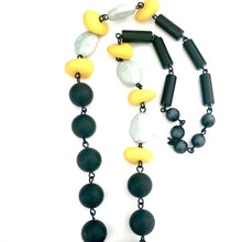 Load image into Gallery viewer, Matte Black &amp; Yellow Carmen Necklace