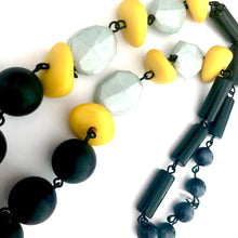 Load image into Gallery viewer, Matte Black &amp; Yellow Carmen Necklace
