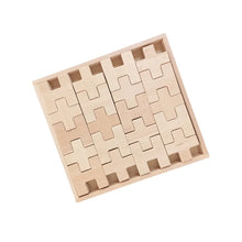 Load image into Gallery viewer, **Pre-order (Ships in 2-3 Weeks)**20-Piece Wooden “H” and “+” Shape Block Set with Storage Tray