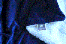Load image into Gallery viewer, Tache Dark Navy Blue Sherpa Winter Night Micro Fleece Throw Blanket (SMF5060BL)