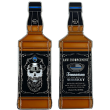 Load image into Gallery viewer, DD-013 Thin Blue Line JD Beard Gang Police Challenge Coin CBP LAPD NYPD CPD