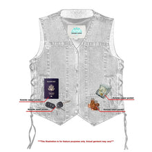Load image into Gallery viewer, Women's 6 Pocket Denim Utility Vest - Blue
