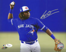 Load image into Gallery viewer, Vladimir Guerrero, Jr. Fielding Toronto Blue Jays Autographed MLB Baseball Photo