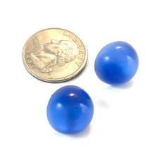 Load image into Gallery viewer, Blue Moonglow Retro Button Stud Earrings