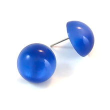 Load image into Gallery viewer, Blue Moonglow Retro Button Stud Earrings