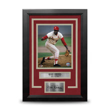 Load image into Gallery viewer, Bob Gibson in Action St. Louis Cardinals 8" x 10" Framed Photo with Engraved Autograph