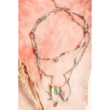 Load image into Gallery viewer, Bohemian Chic Faux Tusk &amp; Horn Necklace 🐘 | Rustic Gold Faux Animal Inspired