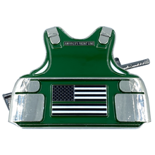 Load image into Gallery viewer, DL1-03 Border Patrol Agent BPA M4 Body Armor 3D self standing Challenge Coin CBP Honor First BP Thin Green Line
