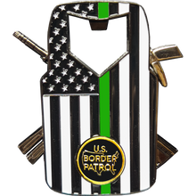 Load image into Gallery viewer, GL9-007 CBP Shield Honor First Challenge Coin Bottle Opener BPA Border Patrol Agent