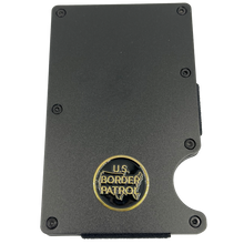 Load image into Gallery viewer, EL3-011 Border Patrol Wallet CBP BPA Patrol Agent Money Clip RFID Blocking Front Pocket Wallet Premium Minimalist Wallets for Men Minimalist Slim Credit Card Holder Business Card Holder Mens Aluminum Metal Wallet