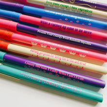 Load image into Gallery viewer, Boss Babe Except I Hate Capitalism Ballpoint Pen in Cream | Gen Z Aesthetic Blue Ink