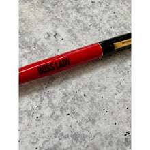 Load image into Gallery viewer, Boss Lady Two-Tone Refillable Pen in Cherry Red and Black