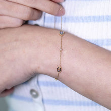 Load image into Gallery viewer, Beautiful Australian Boulder Opal Diamond Bracelet in 18K Yellow Gold