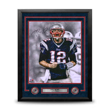 Load image into Gallery viewer, Tom Brady Spotlight Scream New England Patriots Autographed 16" x 20" Framed Football Photo