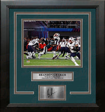 Load image into Gallery viewer, Brandon Graham Sacks Brady Philadelphia Eagles 8x10 Framed Super Bowl Photo with Engraved Autograph