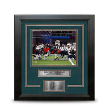 Load image into Gallery viewer, Brandon Graham Sacks Brady Philadelphia Eagles 8x10 Framed Super Bowl Photo with Engraved Autograph