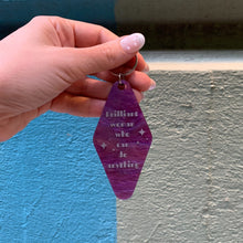 Load image into Gallery viewer, Brilliant Woman Who Can Do Anything Purple Marble Keychain | Gift for Her