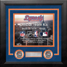 Load image into Gallery viewer, Denver Broncos Throwback Custom NFL Football 8x10 Picture Frame Kit (Multiple Colors)