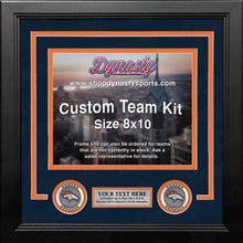 Load image into Gallery viewer, Denver Broncos Custom NFL Football 8x10 Picture Frame Kit (Multiple Colors)