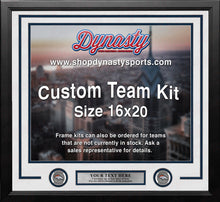 Load image into Gallery viewer, Denver Broncos Custom NFL Football 16x20 Picture Frame Kit (Multiple Colors)