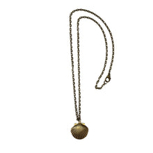 Load image into Gallery viewer, Bronze Seashell Locket Pendant Necklace | Vintage Ocean-Inspired Charm