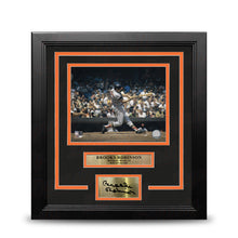 Load image into Gallery viewer, Brooks Robinson Batting Action Baltimore Orioles 8" x 10" Framed Baseball Photo with Engraved Autograph
