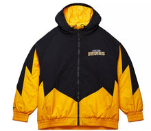 Load image into Gallery viewer, Boston Bruins Mitchell &amp; Ness Retro Gold Windbreaker Jacket