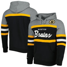 Load image into Gallery viewer, Boston Bruins Mitchell &amp; Ness Head Coach Hoodie