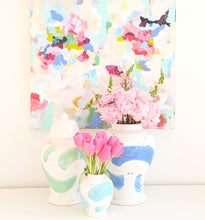 Load image into Gallery viewer, Sea Glass Brushstroke Ginger Jars