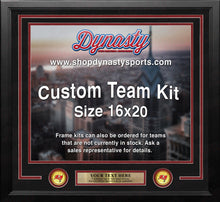 Load image into Gallery viewer, Tampa Bay Buccaneers Custom NFL Football 16x20 Picture Frame Kit (Multiple Colors)