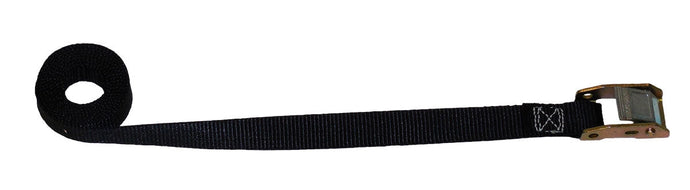 1 x 12 Ft Endless Cam Buckle Strap | BLACK