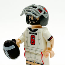 Load image into Gallery viewer, #6 QB Tampa Bay Football Player Minifig made using LEGO parts - B3 Customs