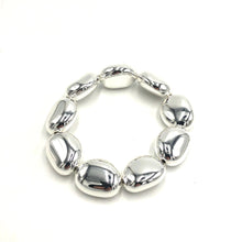 Load image into Gallery viewer, Silver Pebbles Stretch Bracelet