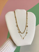 Load image into Gallery viewer, Layered Titanium Figaro Chain Necklaces