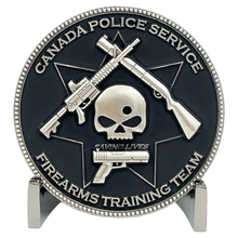 Load image into Gallery viewer, EL6-003 Canada Police Service Calgary Vancouver M4 Shotgun Pistol Toronto Firearms Instructor Challenge Coin
