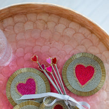 Load image into Gallery viewer, Large ombre capiz tray, pink