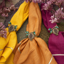 Load image into Gallery viewer, Pomegranate skinny napkin rings, set of four