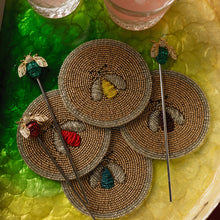 Load image into Gallery viewer, Sparkle bee coasters