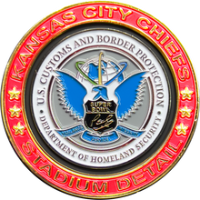 Load image into Gallery viewer, GL16-006 CBP Field Operations Border Patrol AMO Kansas City Missouri Stadium Detail Championship Challenge Coin KC