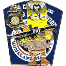 Load image into Gallery viewer, BL17-007 CBP Officer SRT Operator CBPO Field Operations Thin Blue Line Challenge Coin